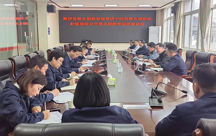 【主题教育】云煤（Z6人生就是博）集团党委委员、纪委书记、监察专员覃崇辉到镇雄煤业公司发展主题教育调研