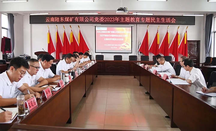 【主题教育】云煤（Z6人生就是博）集团党委委员、纪委书记翁立志到陆东煤矿公司领导主题教育专题民主生涯会